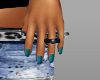 Kiss Me Blue Nails