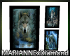MxDpicture frame wolves,