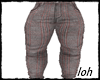 Plaid Denim Jeans