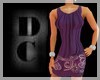 DC purple mini dress