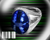 ☣Oval Stone Ring-Blue
