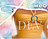 w. dev frilly halter top
