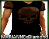 MxD black t-shirt skelet