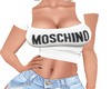 J$P Moschino White Busty