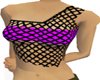 purple fishnet top