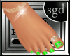 !SGD Neon Green Nails