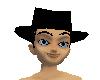 [KK]Black Fedora Hat-M