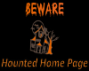 Beware Haunted HomePage