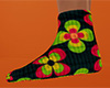 Retro Flowers Socks 2 F