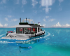 Black luxury yacht