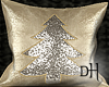 DH. Gold PineTree Pillow