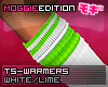 ME|ArmWarmers|White/Lime