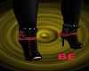 BE red chain boots