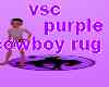 Vsc cowboy purple rug