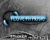 mik™<3music|Blue*sticker