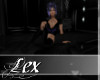 LEX black ottoman