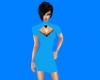 [Moc] Blue tight dress