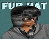 [BW] fur hat w/action