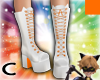 (C) Orange/White Boots