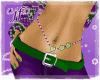*jf* Prp Grn Belly Chain