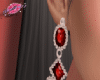 Ruby earring maroon