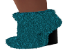 Abri-Teal Fur Boots