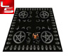 black arcane rug