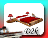 D2k-Red/Wood bed 12p