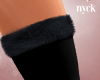 🅽 QIX FUR BLACK BOOTS