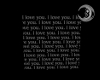 I love you Wall Decal (W