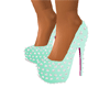Spike heels light green