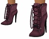 sexy burgundy laced boot