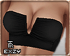 ❥ Crop Bandeau Black.