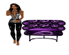 Purple Solitare Chair