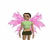 Animated Pink Neon Wings