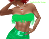 bright green frizze top