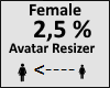 Avatar scaler 2,5% Femal