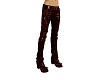 men s red leather pants