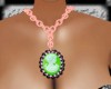 *Cameo Green Necklace