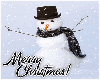 Snowman merry christmas