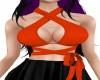 orange wrap top