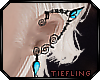 [M] Sapphire Elf Earring