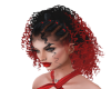 Black and Red Curly Hair