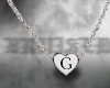 ⛧ necklace letter G