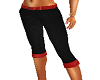 black n red pants