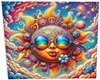 hippy sun big poster
