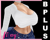 B-PLUS Bimbo Top White