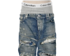 BALENC RIPPED SHORT