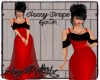 Red Classy Drape Dress
