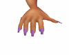 Lavendar Glitter Nail